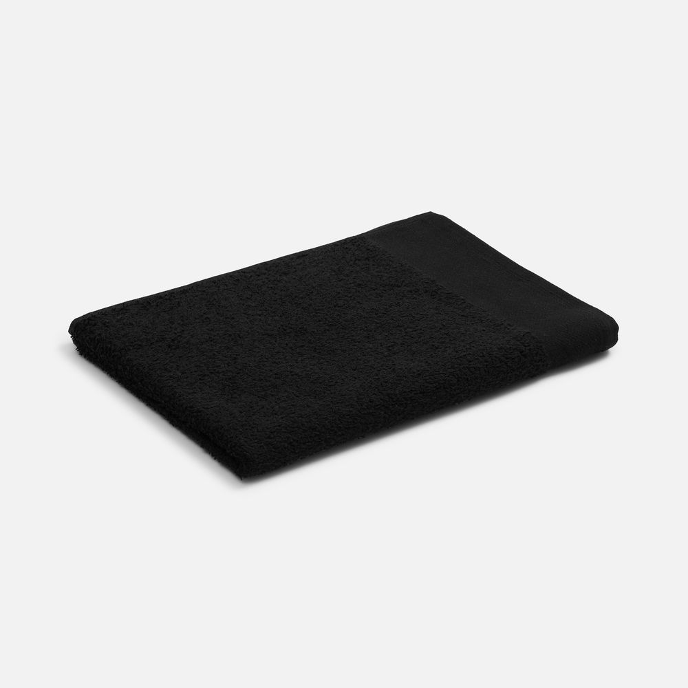 Полотенце Odelle, среднее, черное с логотипом