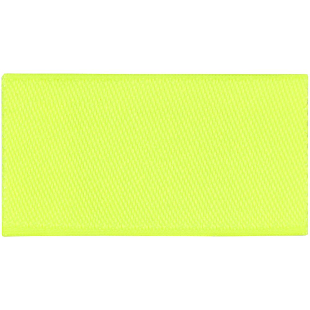 Лейбл тканевый Epsilon, XXS, желтый неон с логотипом