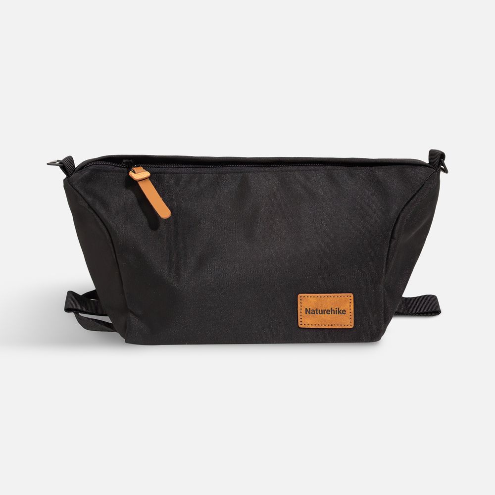 Косметичка дорожная XS01, черная с логотипом