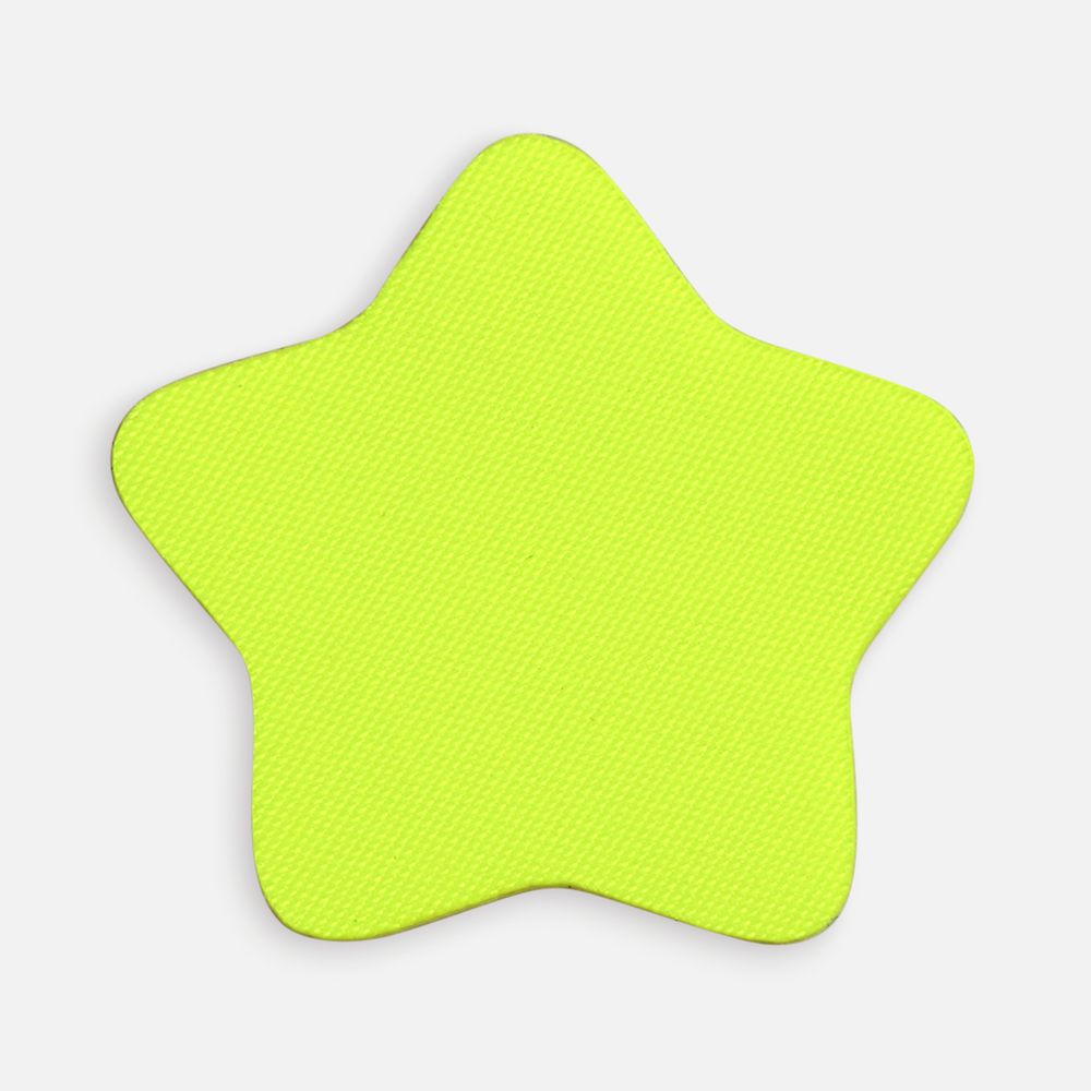 Наклейка тканевая Lunga Bial, M, желтый неон с логотипом