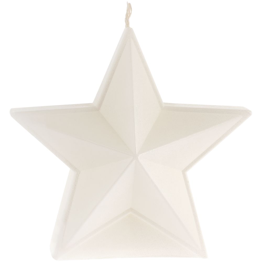 Свеча High Five, белая с логотипом