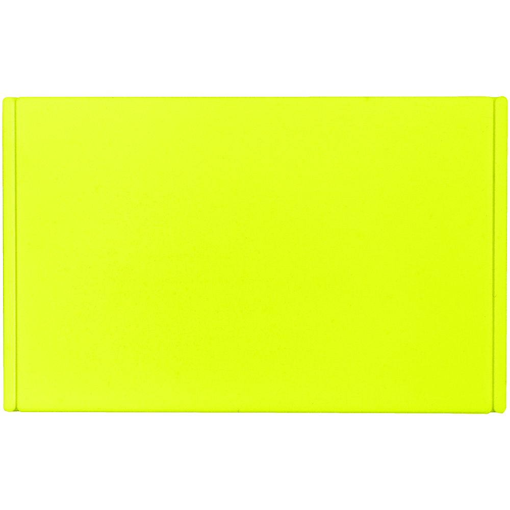 Лейбл из ПВХ Dzeta, ХL, желтый неон с логотипом