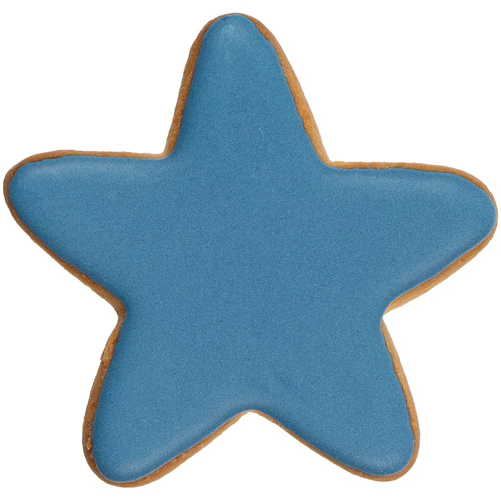 Печенье «Звезда», синее с логотипом