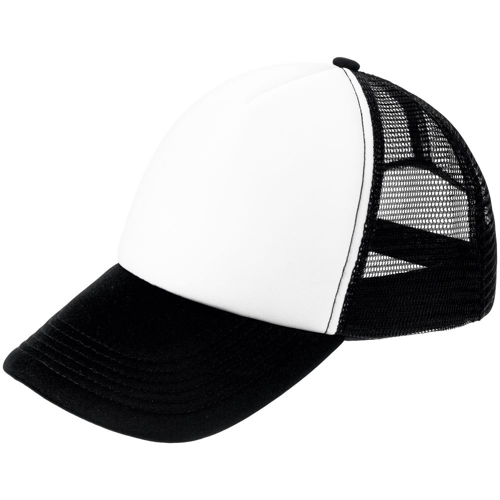 Бейсболка Sunbreaker, черная с белым с логотипом