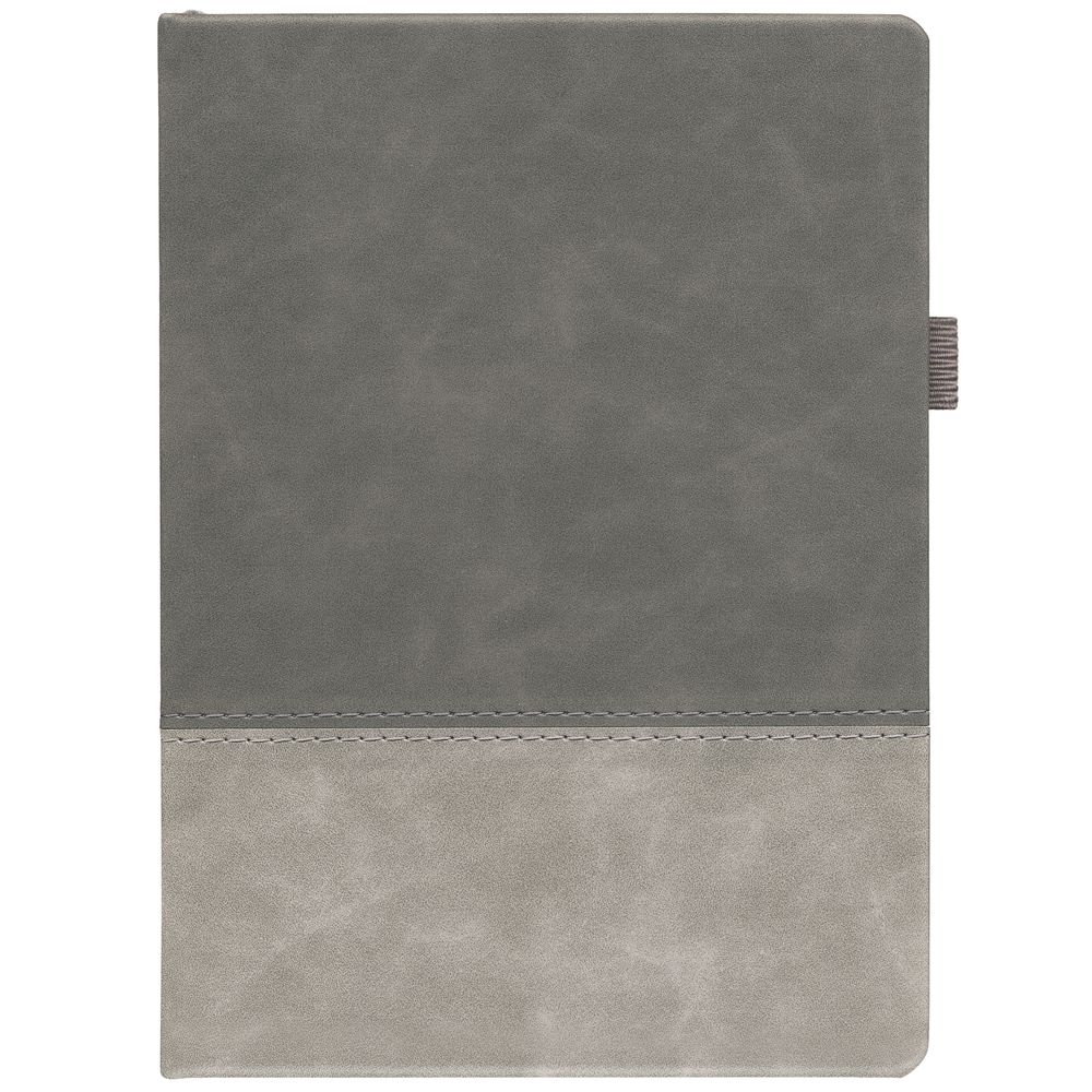 Ежедневник Horizon, недатированный, серый с логотипом