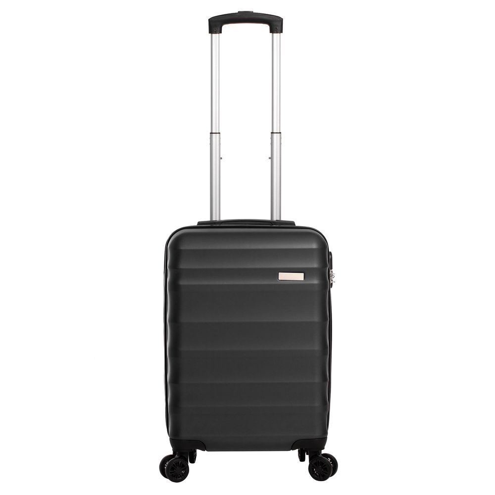 Чемодан Fattore S, ver.2, черный с логотипом