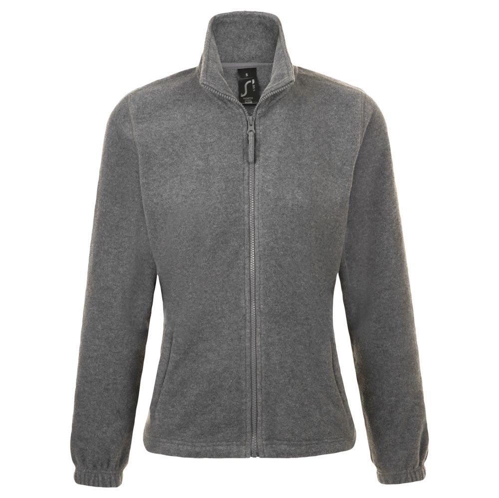 Куртка женская North Women, серый меланж с логотипом