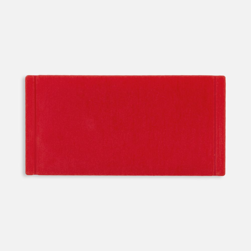 Лейбл из ПВХ Dzeta, XS, красный с логотипом