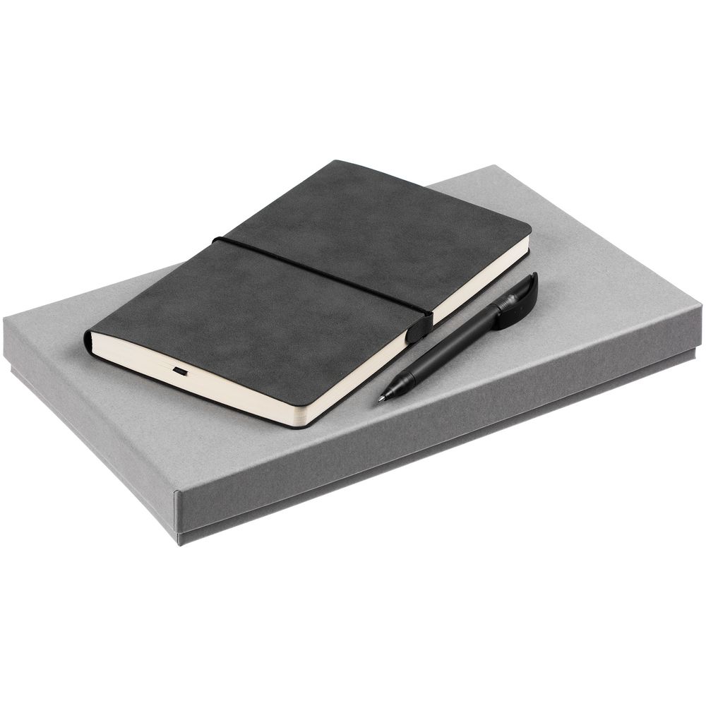 Набор Nubuk Simple, темно-серый с логотипом