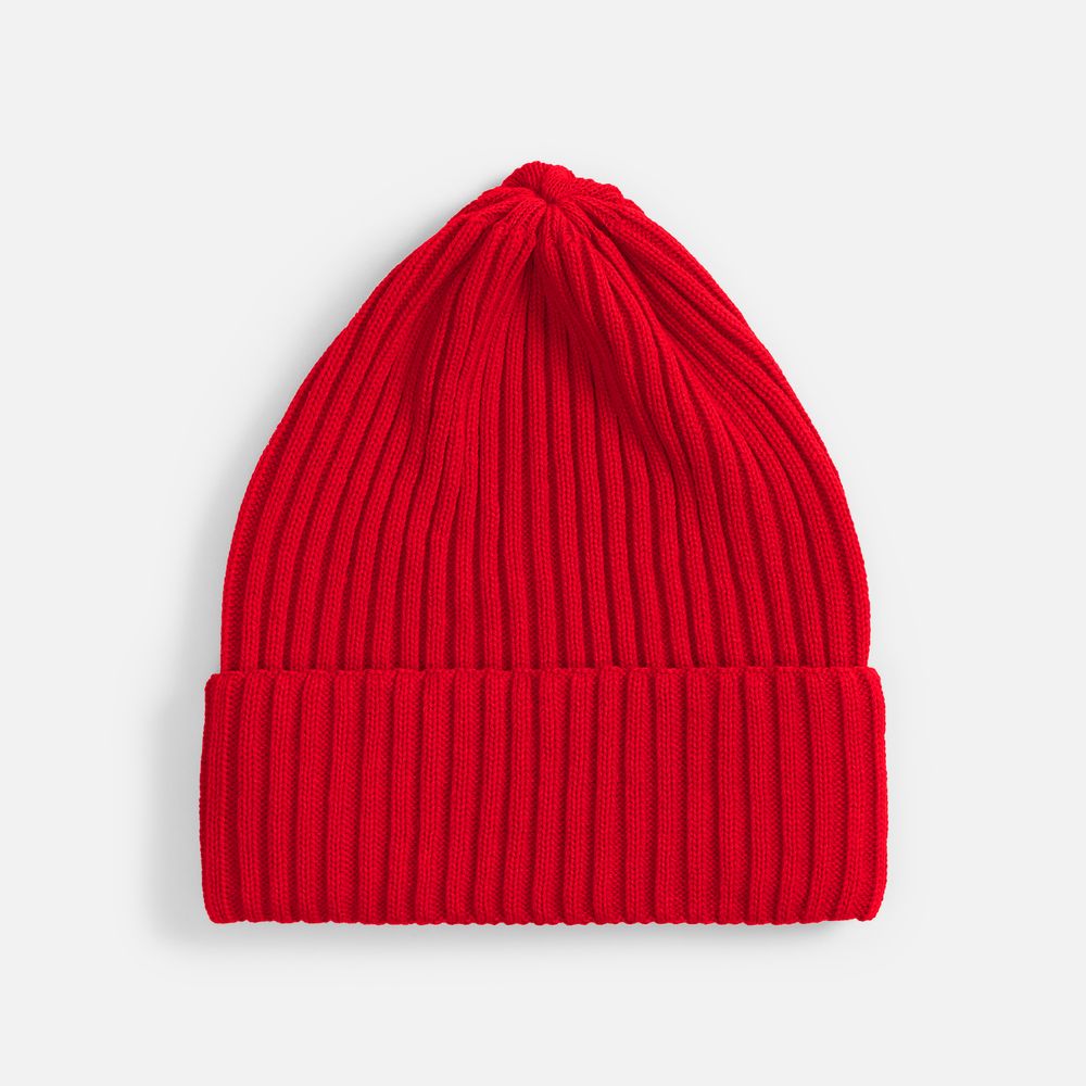 Шапка Yong, ярко-красная с логотипом