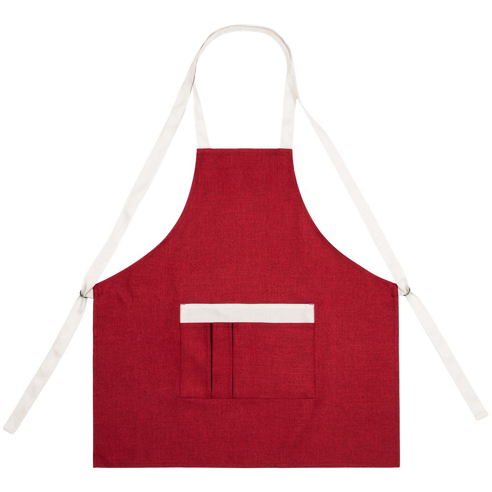 Фартук Settle In, красный с логотипом