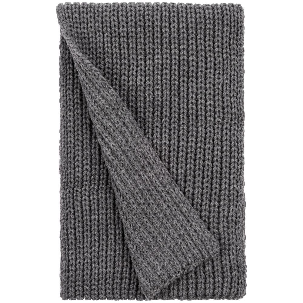 Шарф Nordkapp, серый меланж с логотипом