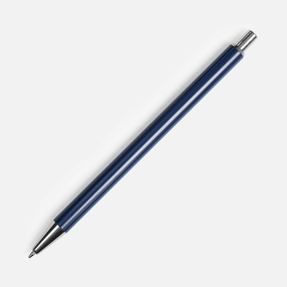 Ручка шариковая Slim Beam, синяя с логотипом
