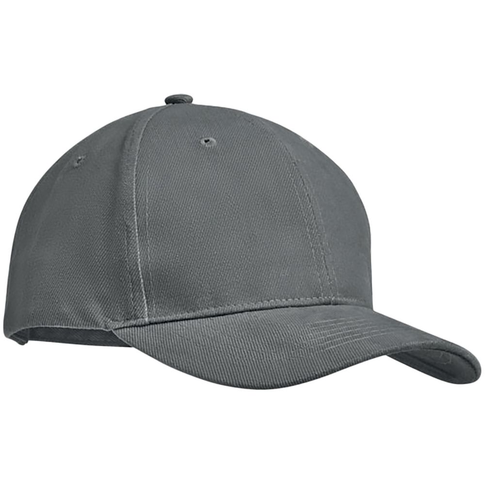 Бейсболка Tekapo, темно-серая с логотипом