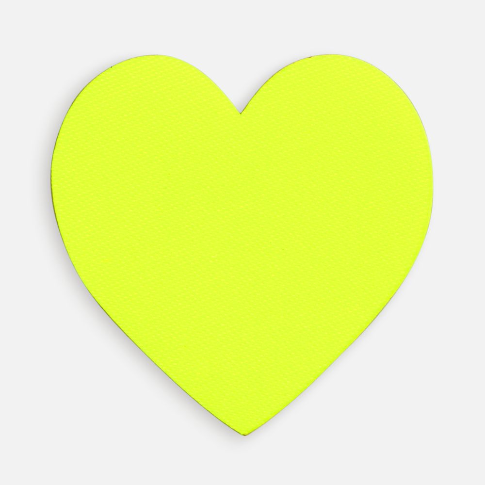 Наклейка тканевая Lunga Cor, M, желтый неон с логотипом