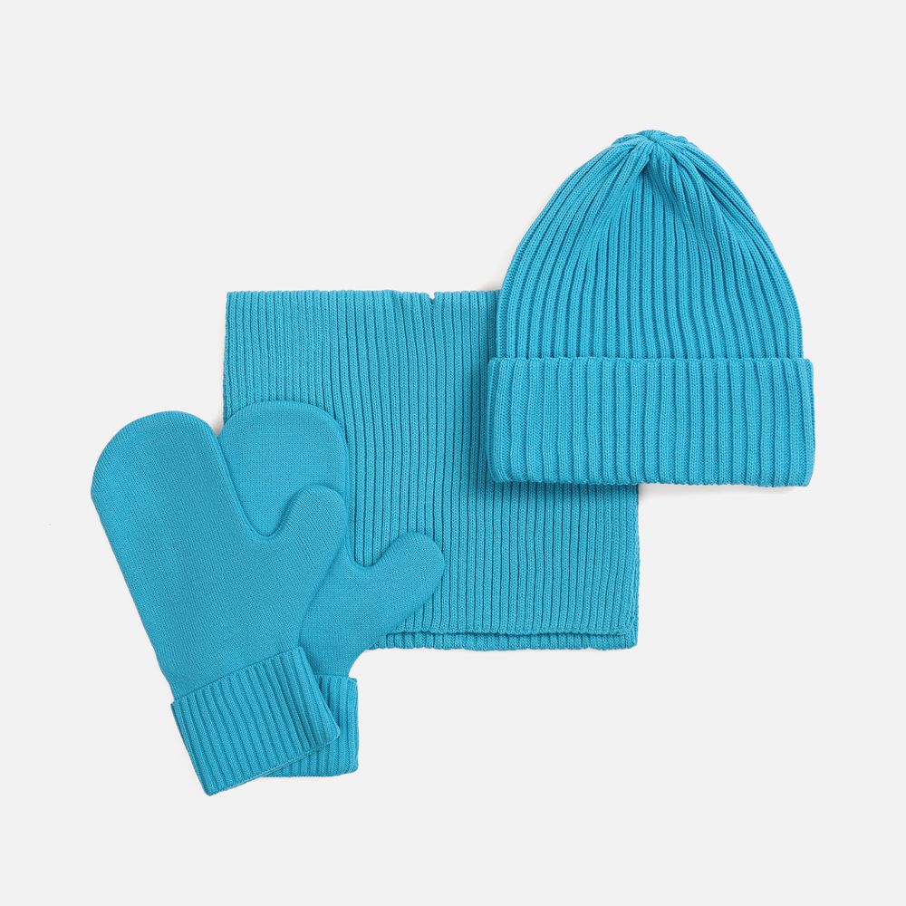 Набор Yong, ярко-голубой с логотипом