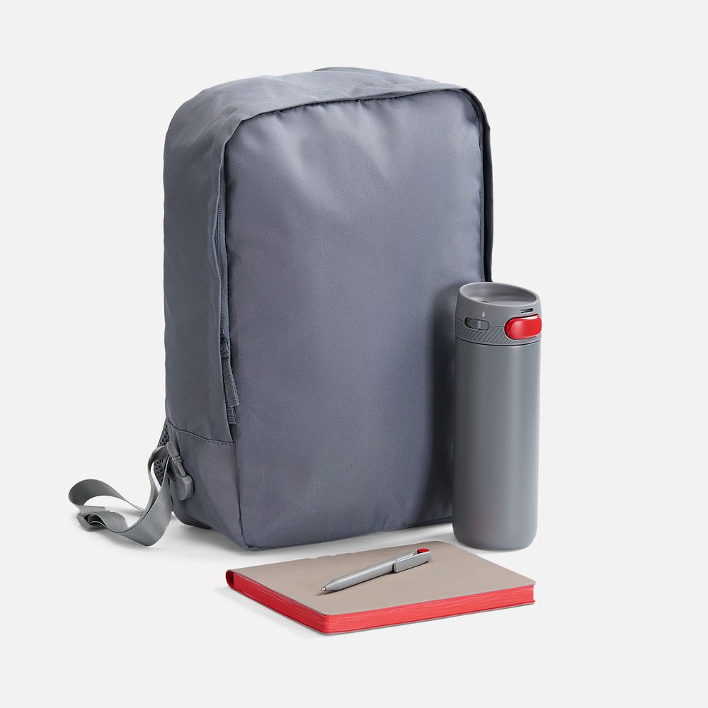 Набор Flexpen Travel, серый с красным с логотипом