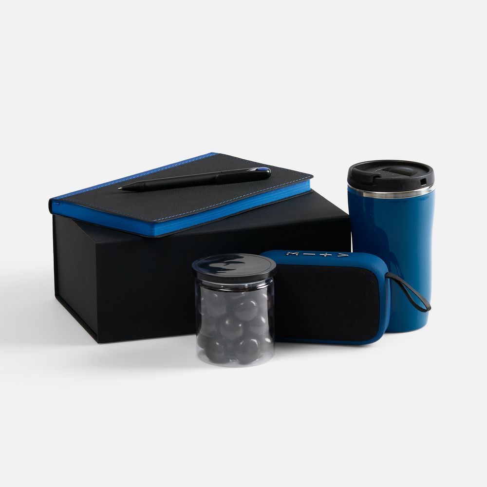 Набор Nice Twice Underway, черный с синим с логотипом