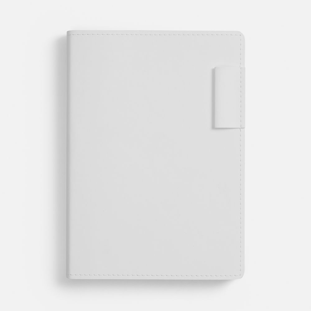 Ежедневник Tact, недатированный, белый с логотипом