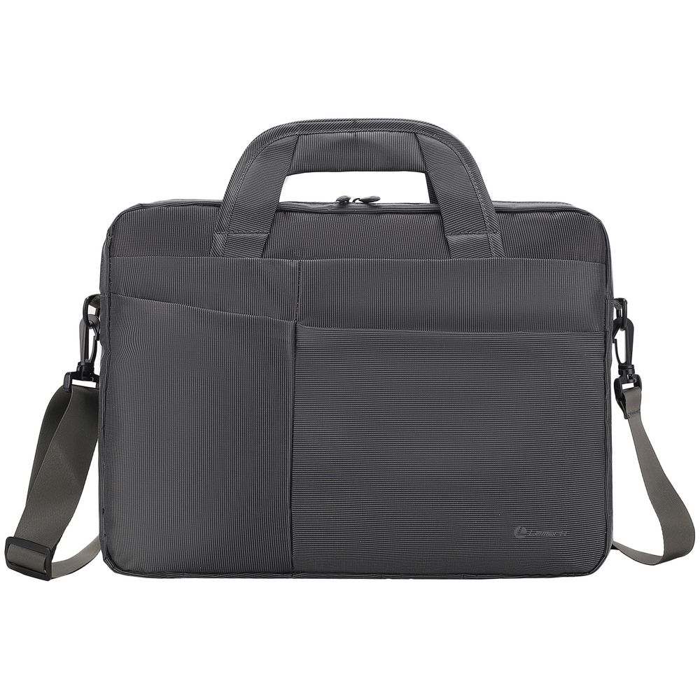 Сумка для ноутбука L245, темно-серая с логотипом