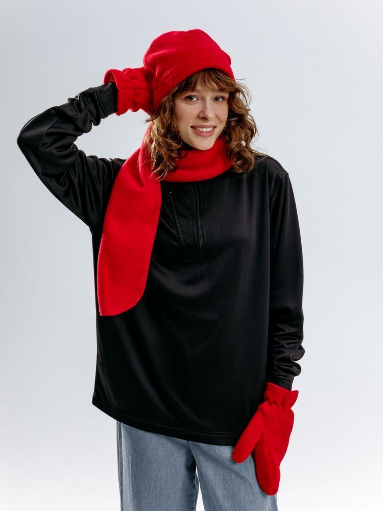 Шарфы с печатью логотипа. Шарф Fleecy по цене 391 ₽ руб. (артикул 17482.50) Шарф Fleecy, красный