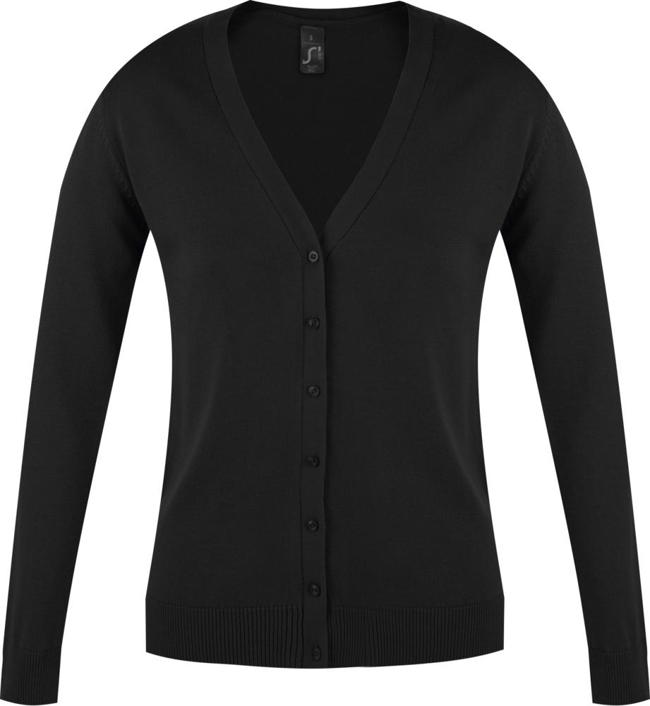 Джемпер женский Golden Women, черный с логотипом