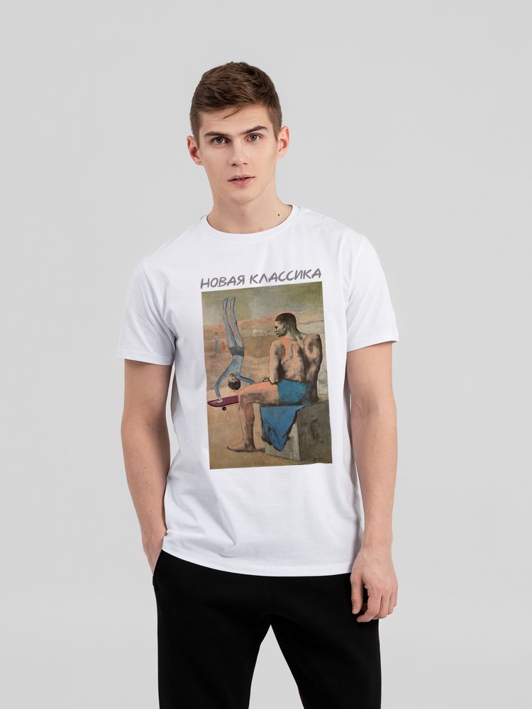 Футболка «Новая классика. Freestyle», белая с логотипом