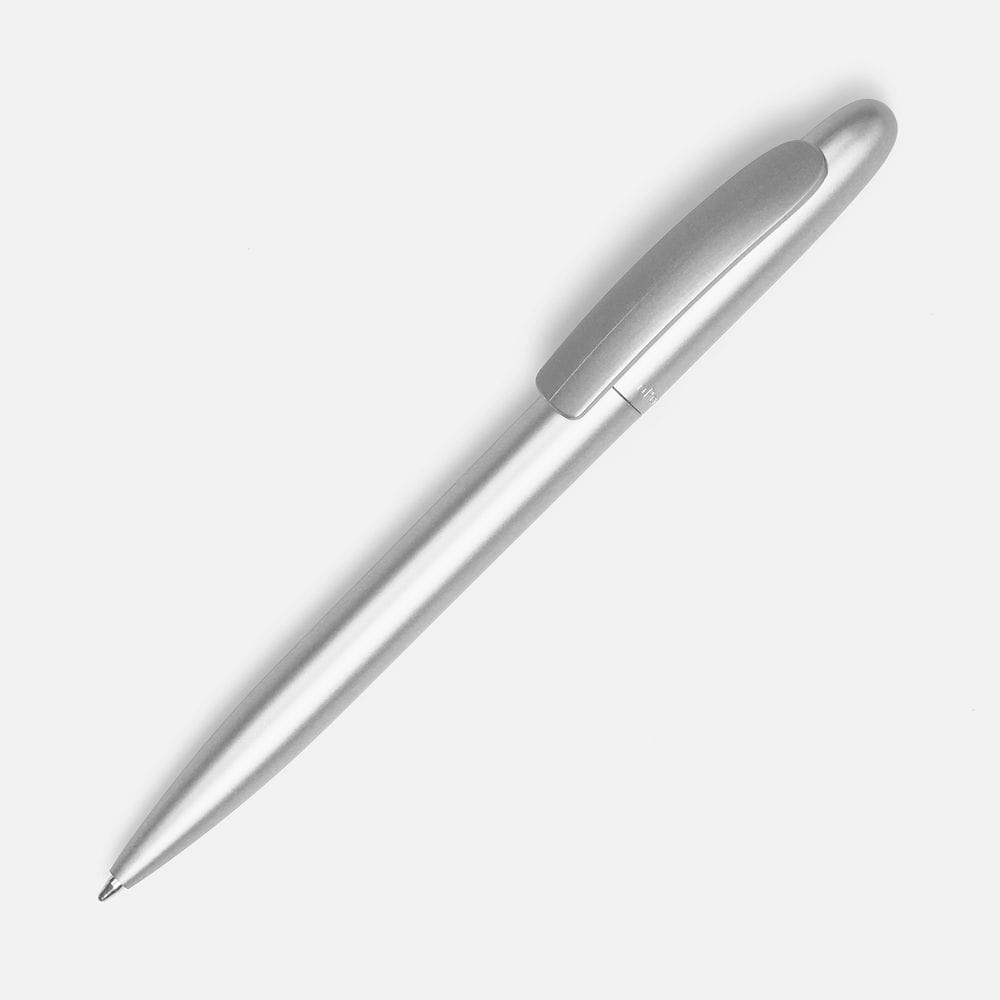Ручка шариковая Moor Silver, серебристый металлик с логотипом