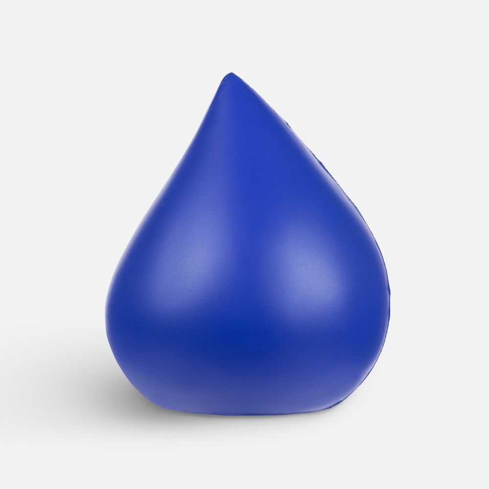 Антистресс «Капля», синий с логотипом