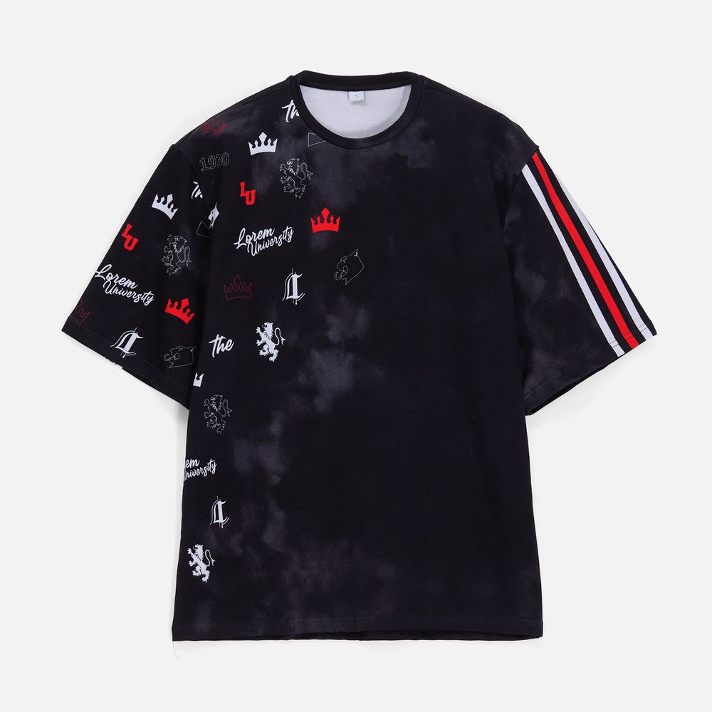 Футболка оверсайз Originelli Terry с полной запечаткой на заказ с логотипом