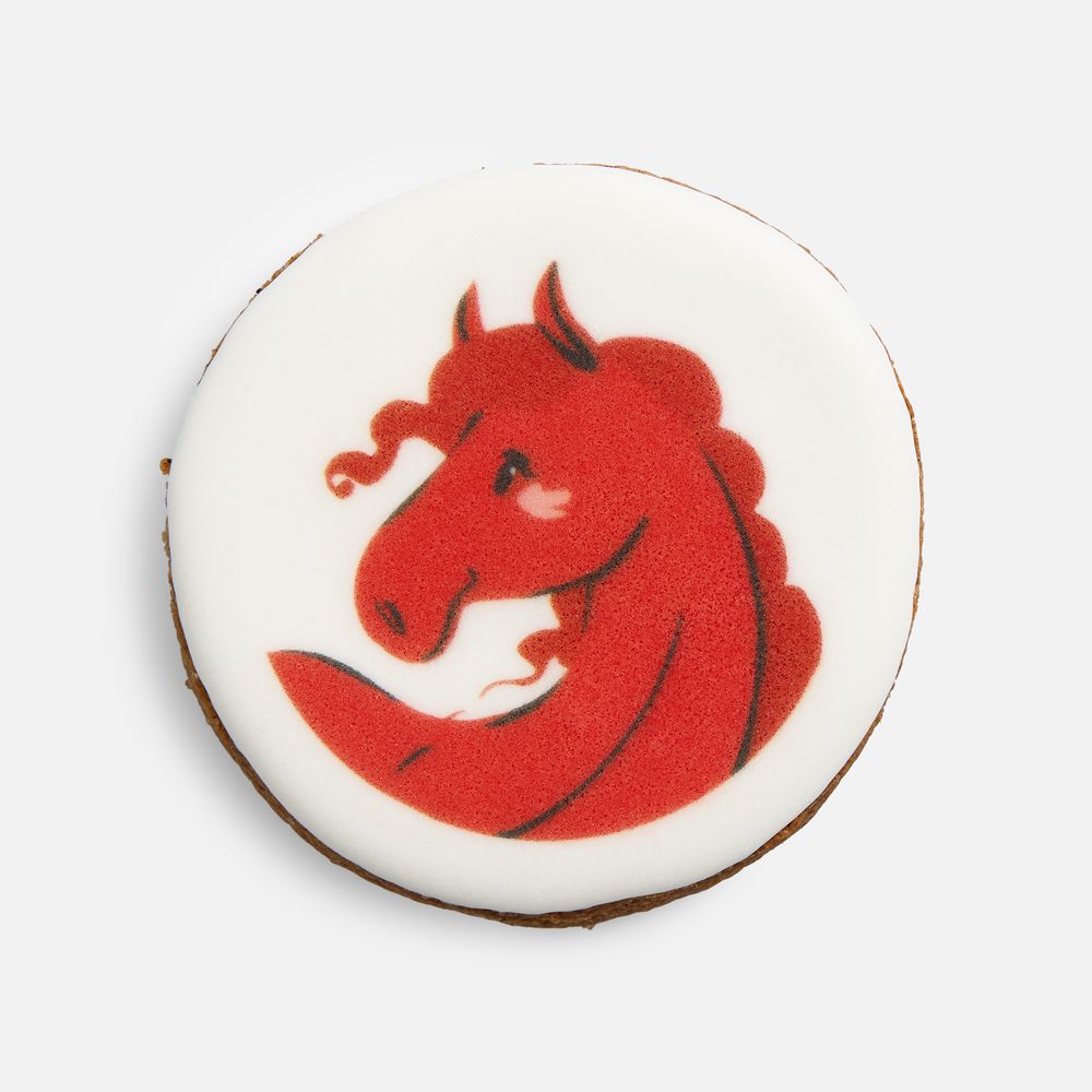 Печенье имбирное «Красный конь» с логотипом