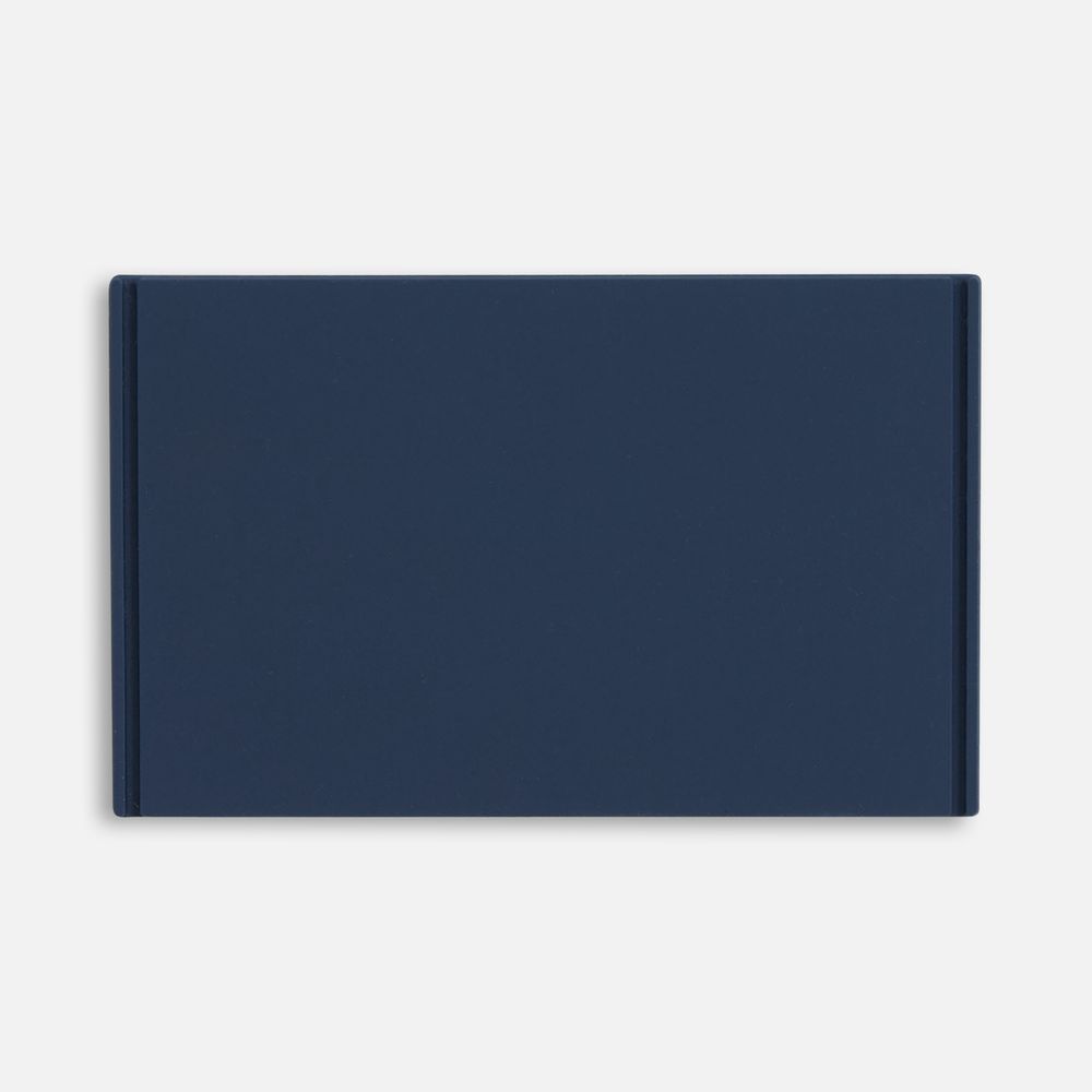 Лейбл из ПВХ Dzeta, XL, темно-синий с логотипом