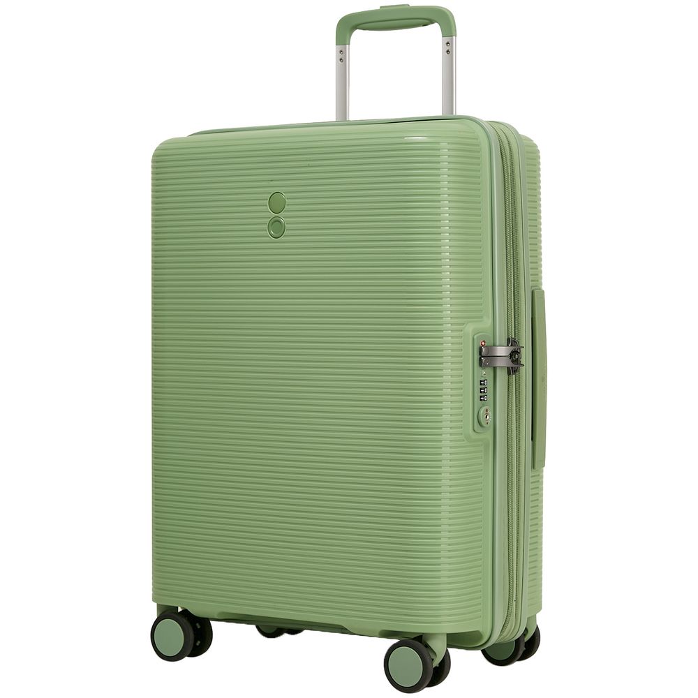 Чемодан Forza S, светло-зеленый с логотипом