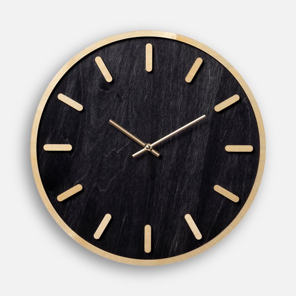 Часы Timefolio, черные с логотипом