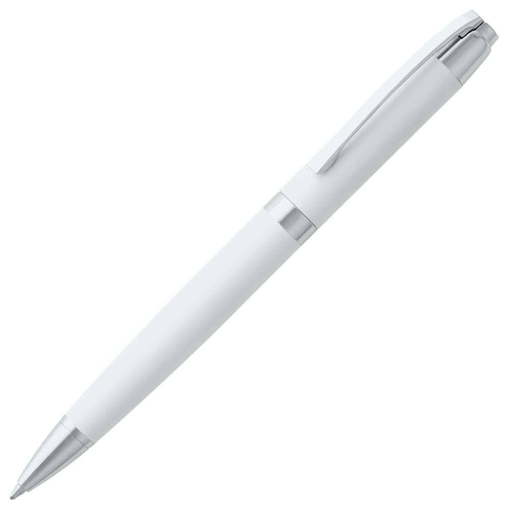 Ручка шариковая Razzo Chrome, ver.2, белый с логотипом