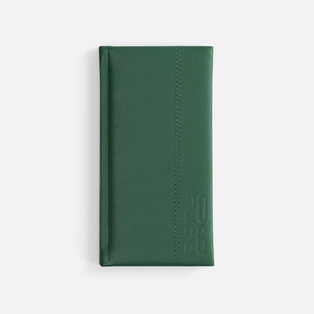 Еженедельник Baza, датированный, зеленый с логотипом