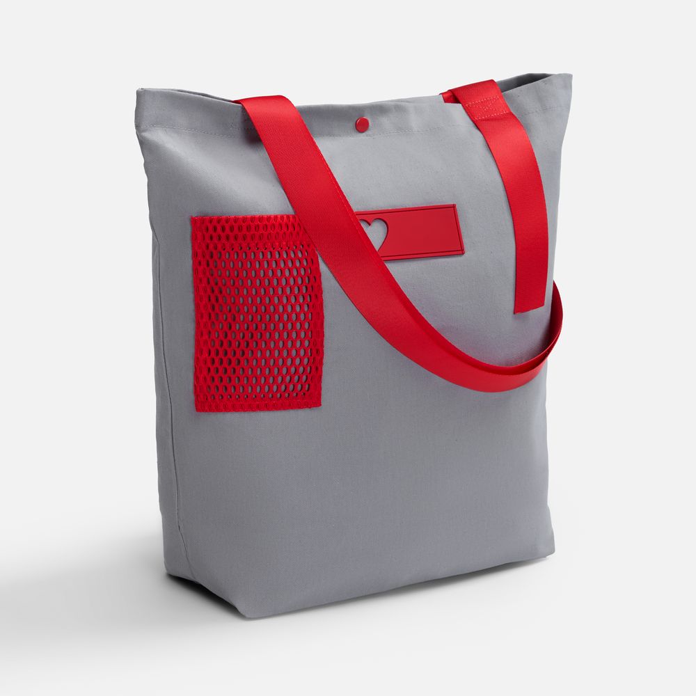 Шопер-конструктор Taga с красными элементами с логотипом