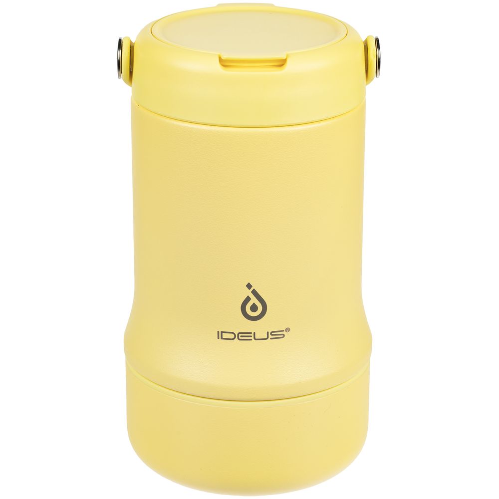 Термос для еды Tabenodo, желтый с логотипом