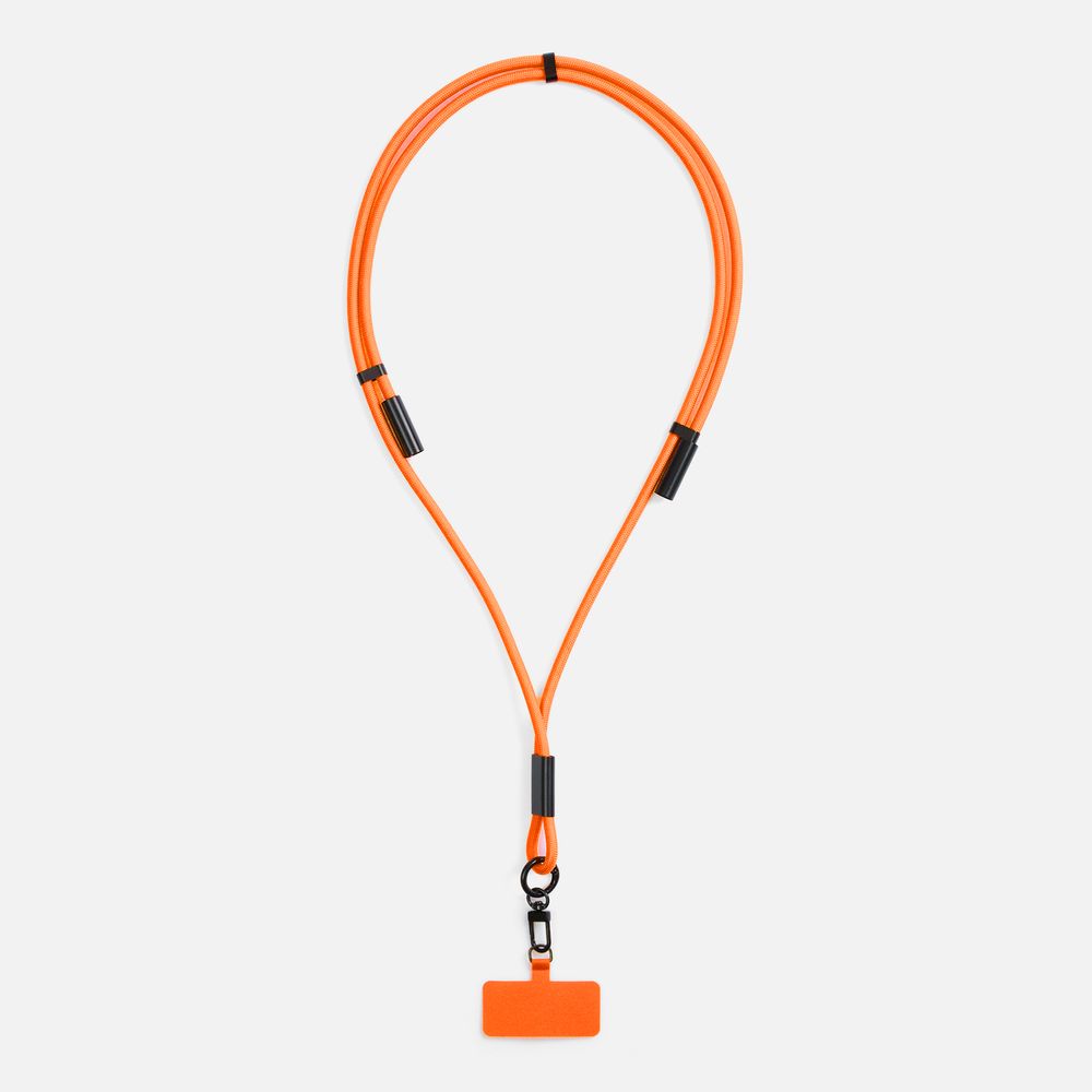Кабель-ланьярд energyFlex Power Delivery 60 Вт, оранжевый с логотипом
