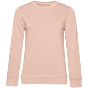 Свитшот женский BNC Inspire (Organic), розовый с логотипом