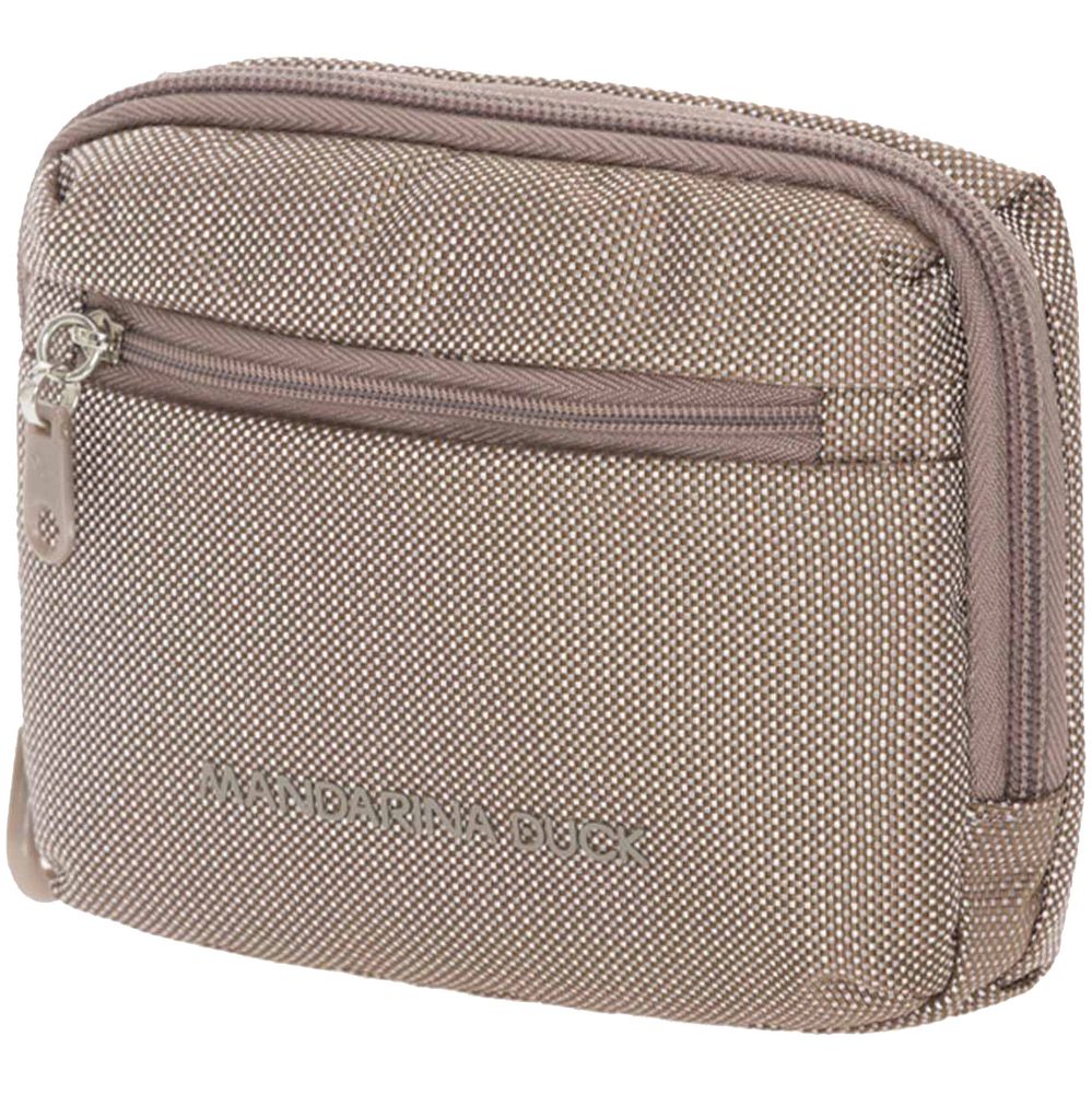 Косметичка MD20 Mini, серо-коричневая с логотипом