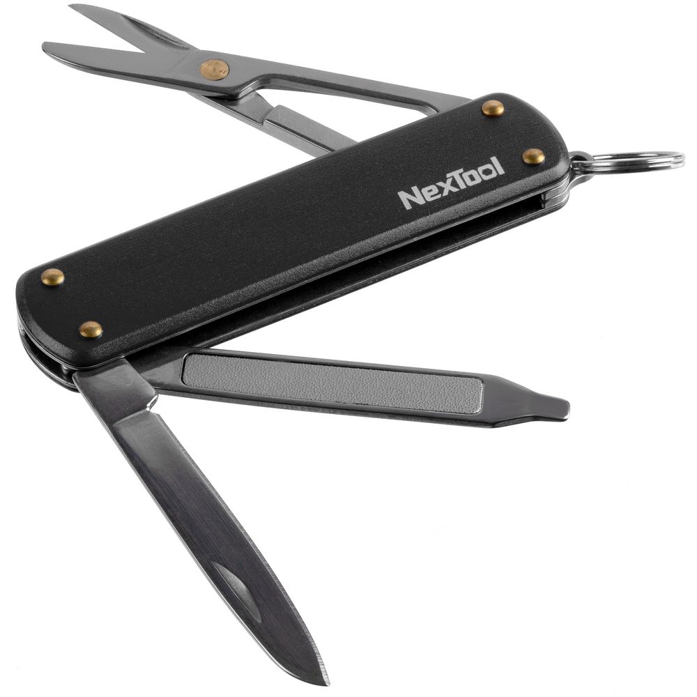 Нож-брелок NexTool Mini, черный с логотипом