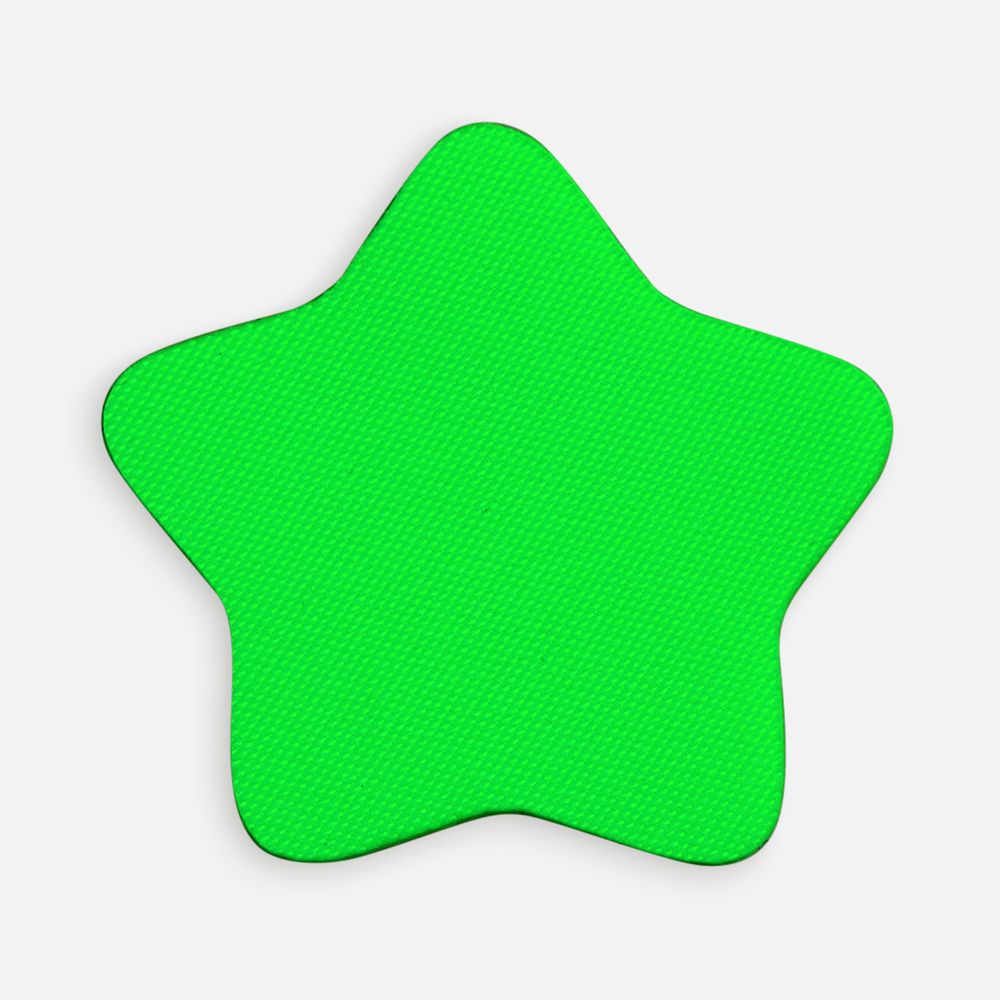 Наклейка тканевая Lunga Bial, M, зеленый неон с логотипом