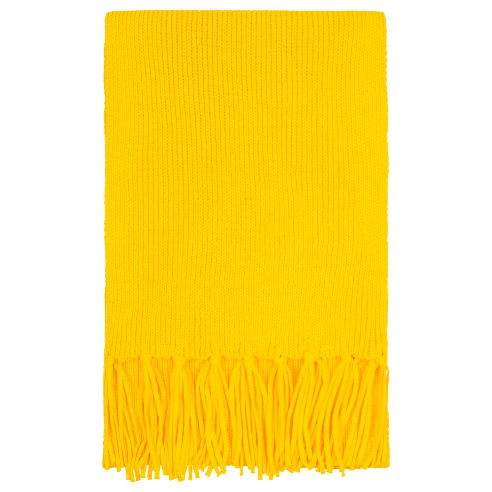 Шарф Flette, желтый с логотипом