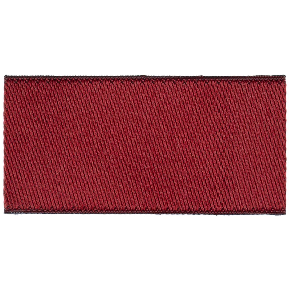 Лейбл тканевый Epsilon, XXS, бордовый с логотипом