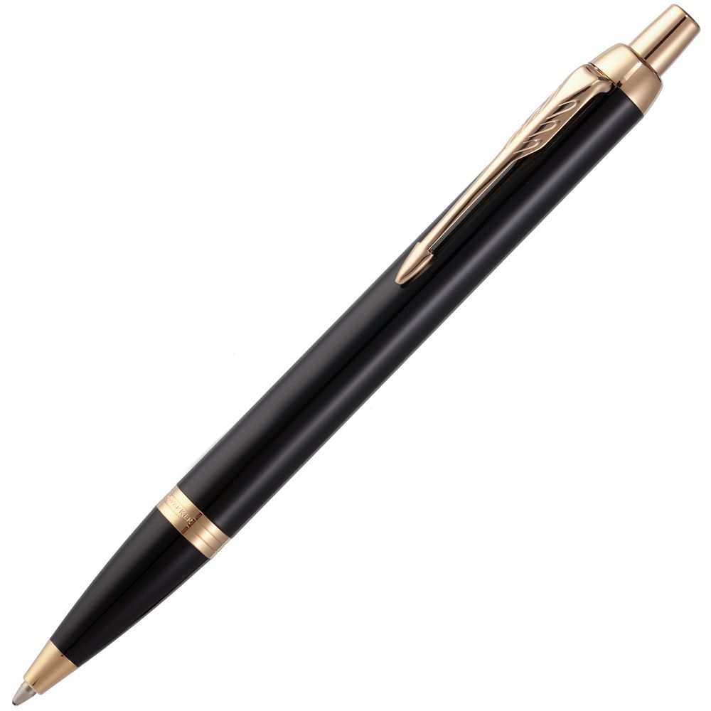 Ручка шариковая Parker IM Core Black GT, черная с логотипом