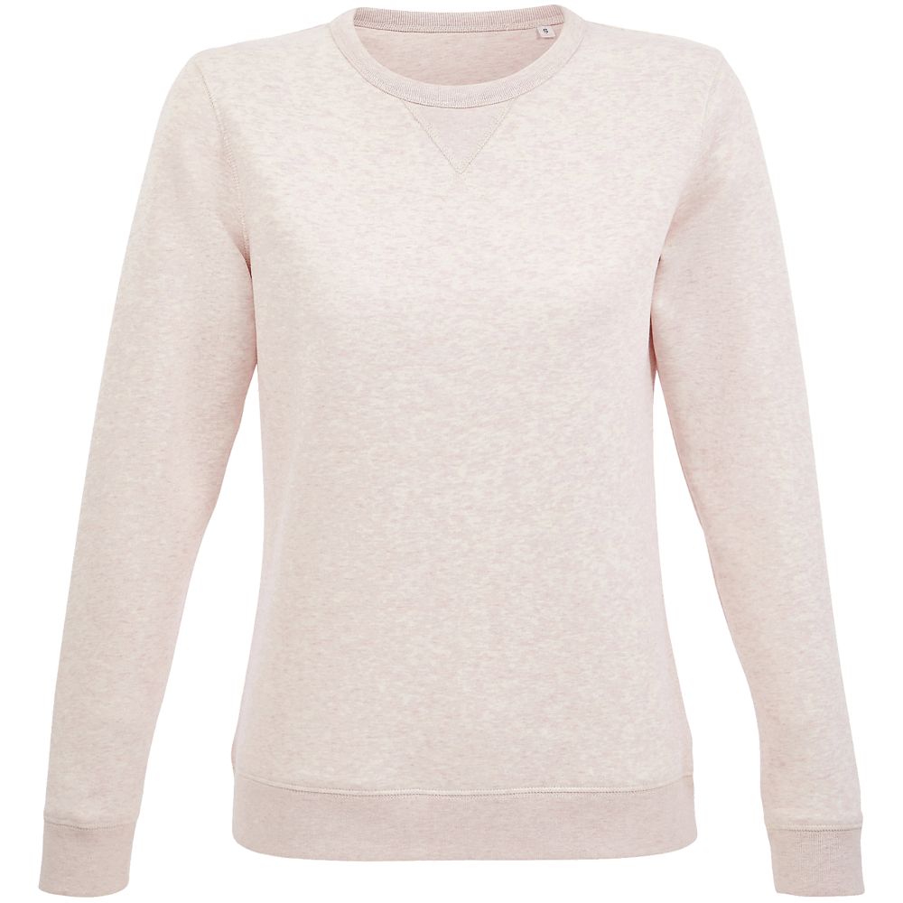 Толстовка женская Sully Women, розовый меланж с логотипом