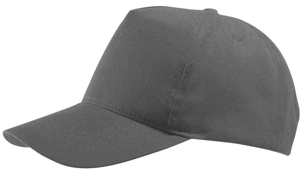 Бейсболка Buzz, серо-коричневая с логотипом