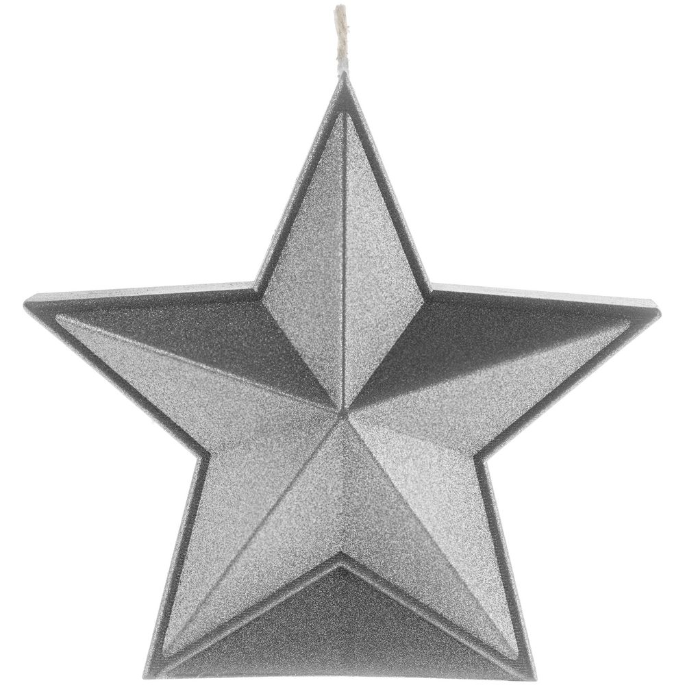 Свеча High Five, серебристая с логотипом