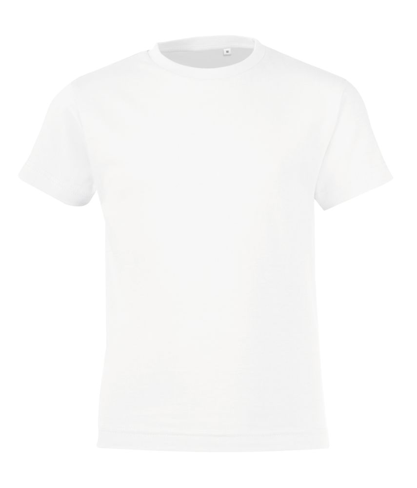 Футболка детская Regent Fit Kids, белая с логотипом